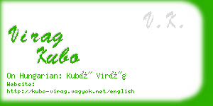 virag kubo business card